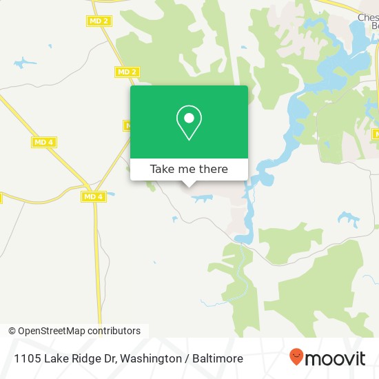 1105 Lake Ridge Dr, Sunderland, MD 20689 map