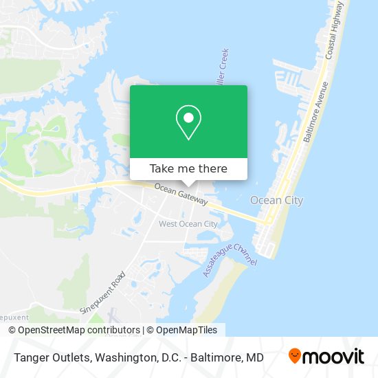Tanger Outlets map