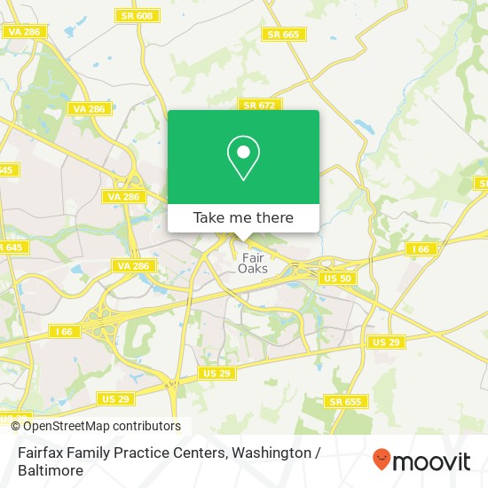 Mapa de Fairfax Family Practice Centers, 12011 Lee Jackson Memorial Hwy