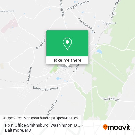 Post Office-Smithsburg map