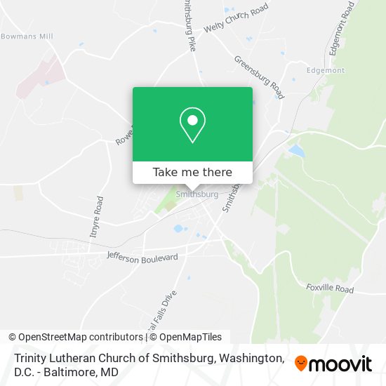 Trinity Lutheran Church of Smithsburg map