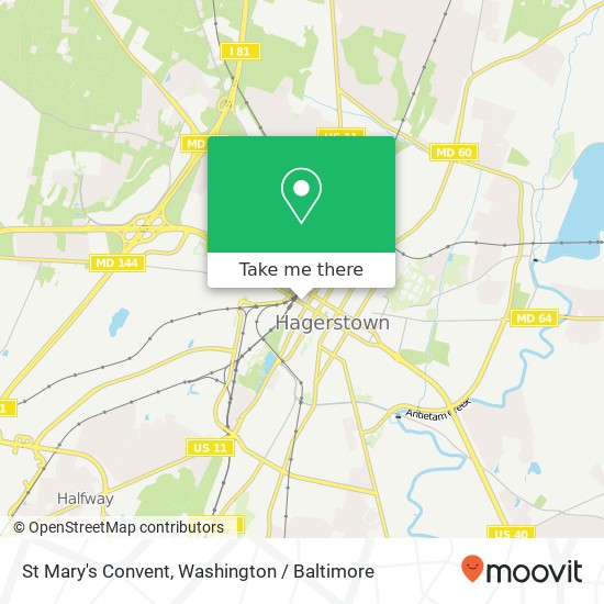 Mapa de St Mary's Convent, 218 W Washington St