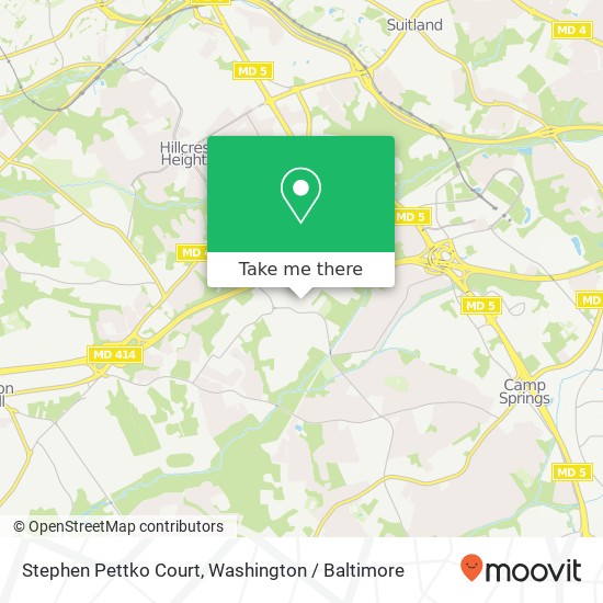 Mapa de Stephen Pettko Court, Stephen Pettko Ct, Temple Hills, MD 20748, USA