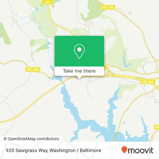 Mapa de 920 Sawgrass Way, Annapolis, MD 21401