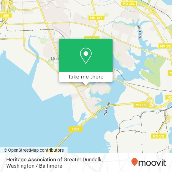 Heritage Association of Greater Dundalk, 7888 Dundalk Ave map