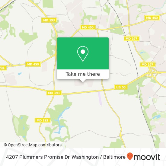 Mapa de 4207 Plummers Promise Dr, Bowie, MD 20720