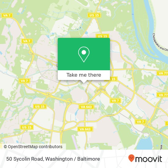 50 Sycolin Road, 50 Sycolin Rd, Leesburg, VA 20175, USA map