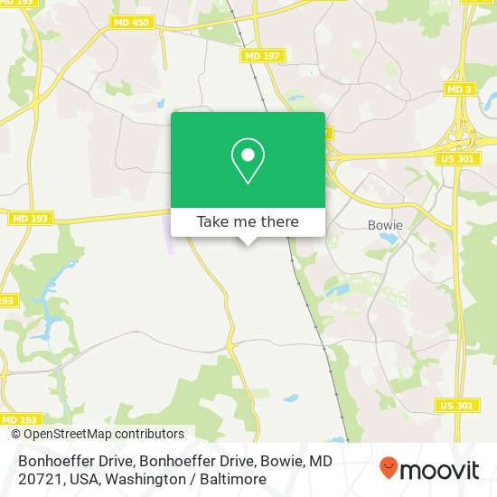 Bonhoeffer Drive, Bonhoeffer Drive, Bowie, MD 20721, USA map