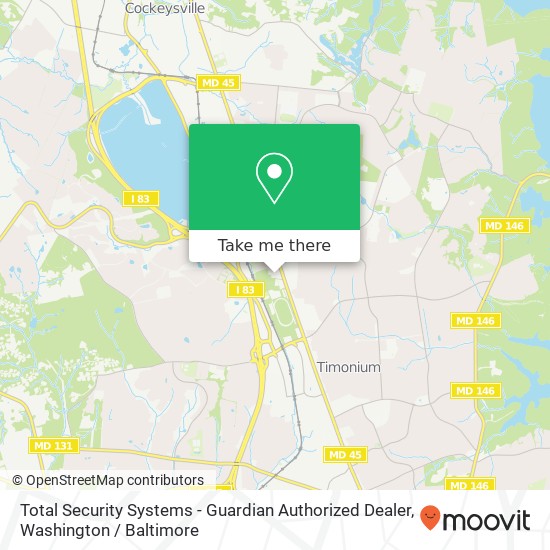 Total Security Systems - Guardian Authorized Dealer, 2300 York Rd map