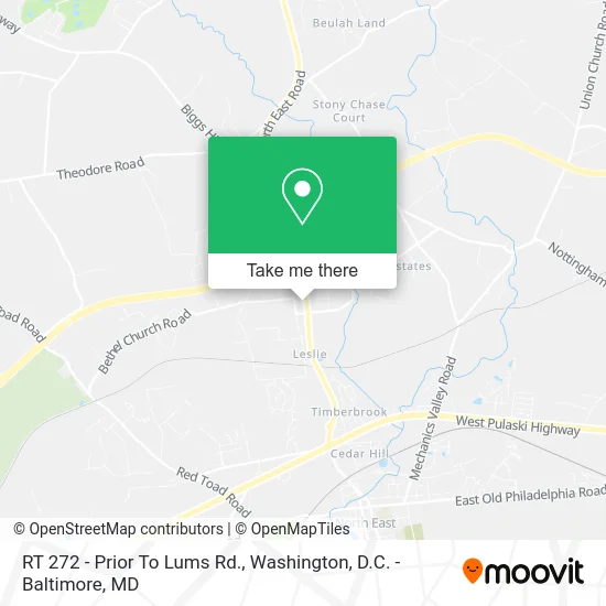 RT 272 - Prior To Lums Rd. map