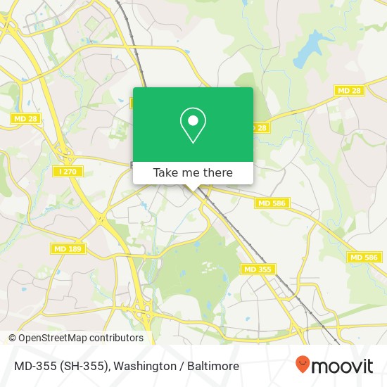 Mapa de MD-355 (SH-355), Rockville, MD 20852