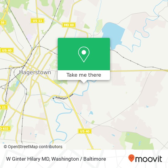 Mapa de W Ginter Hilary MD, 1130 Professional Ct