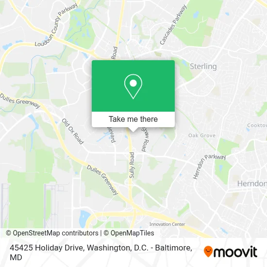 45425 Holiday Drive map