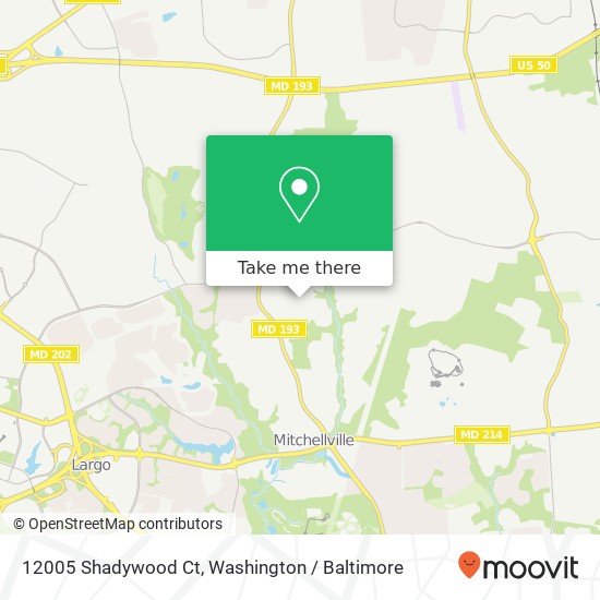 12005 Shadywood Ct, Bowie, MD 20721 map