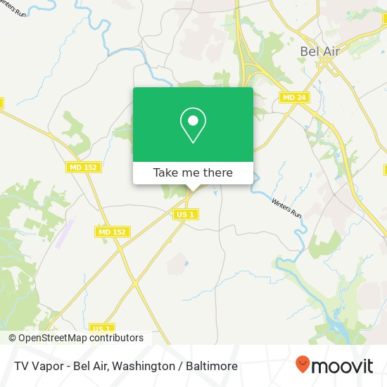 Mapa de TV Vapor - Bel Air