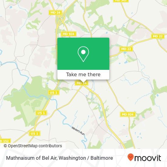 Mapa de Mathnaisum of Bel Air, 516 Baltimore Pike