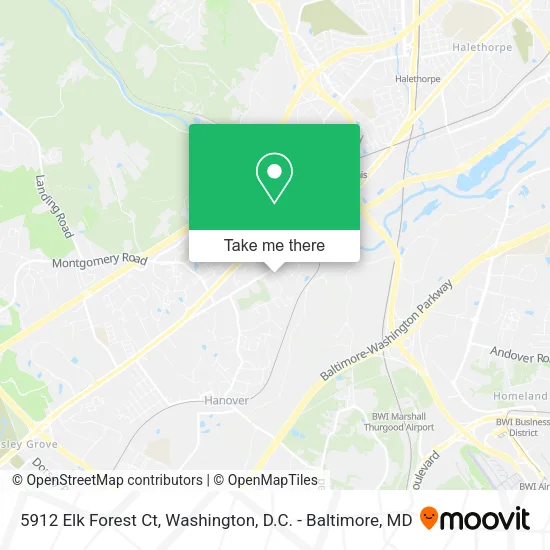 Mapa de 5912 Elk Forest Ct