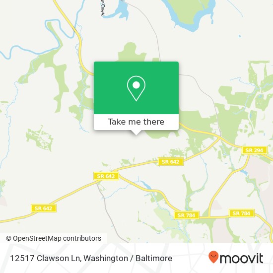 Mapa de 12517 Clawson Ln, Manassas, VA 20112