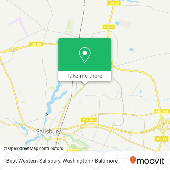 Mapa de Best Western-Salisbury, 1735 N Salisbury Blvd