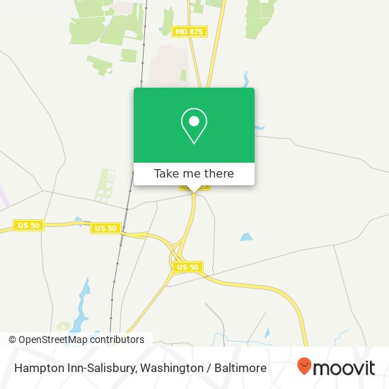 Mapa de Hampton Inn-Salisbury, 121 E Naylor Mill Rd