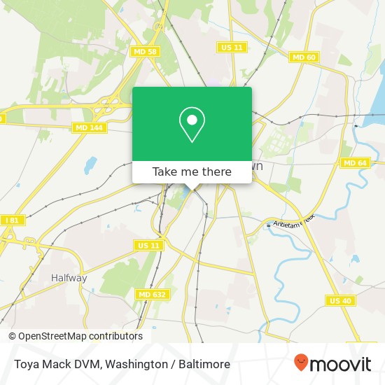 Mapa de Toya Mack DVM, 362 Virginia Ave