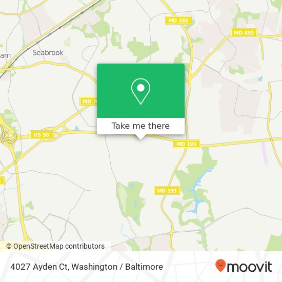 Mapa de 4027 Ayden Ct, Bowie, MD 20721