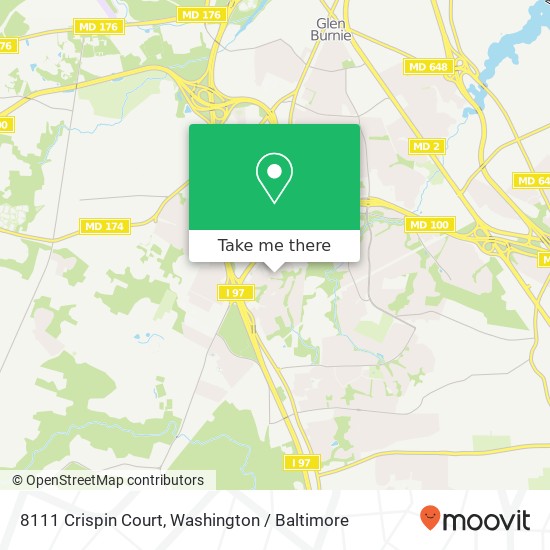 8111 Crispin Court, 8111 Crispin Ct, Glen Burnie, MD 21061, USA map