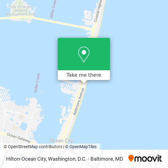 Mapa de Hilton-Ocean City
