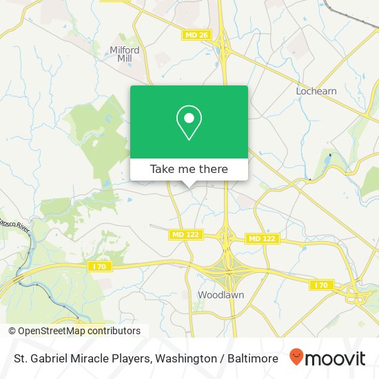 St. Gabriel Miracle Players, 6946 Dogwood Rd map