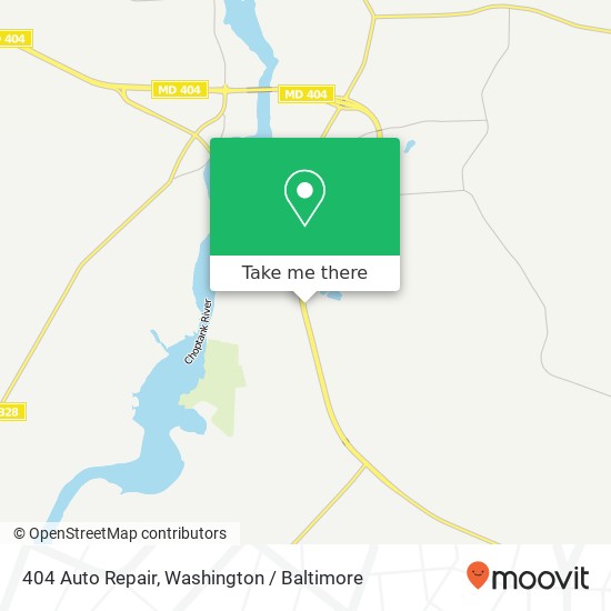 404 Auto Repair, Industrial Park Way map
