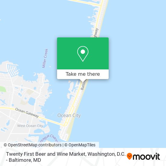 Mapa de Twenty First Beer and Wine Market