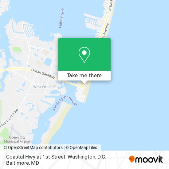 Coastal Hwy at 1st Street map