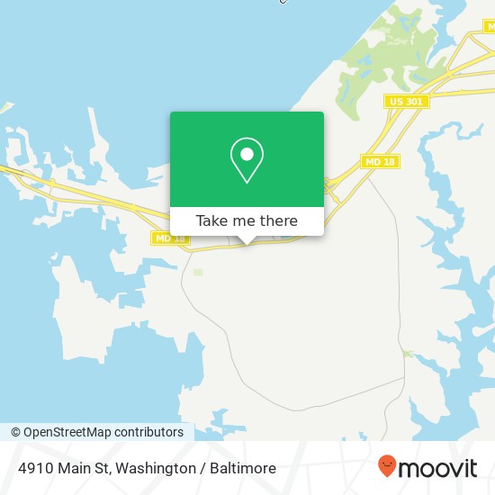 Mapa de 4910 Main St, Grasonville, MD 21638