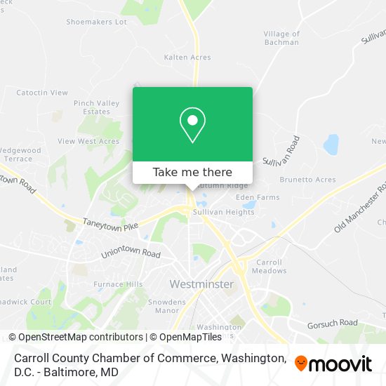 Carroll County Chamber of Commerce map