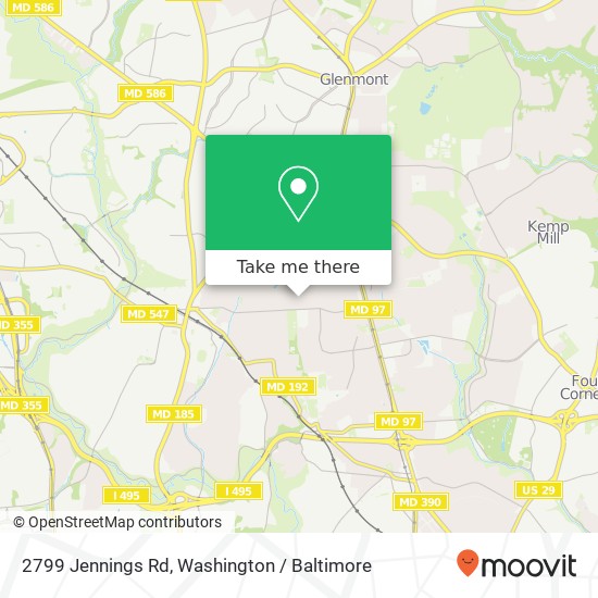 2799 Jennings Rd, Kensington, MD 20895 map