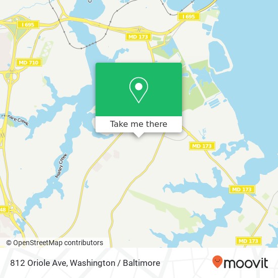 812 Oriole Ave, Glen Burnie, MD 21060 map