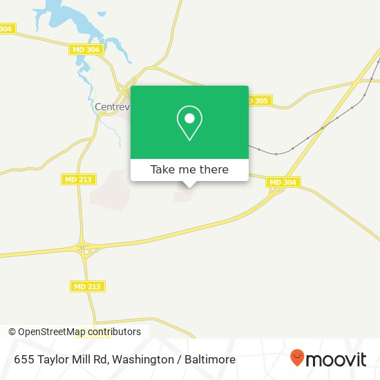 Mapa de 655 Taylor Mill Rd, Centreville, MD 21617