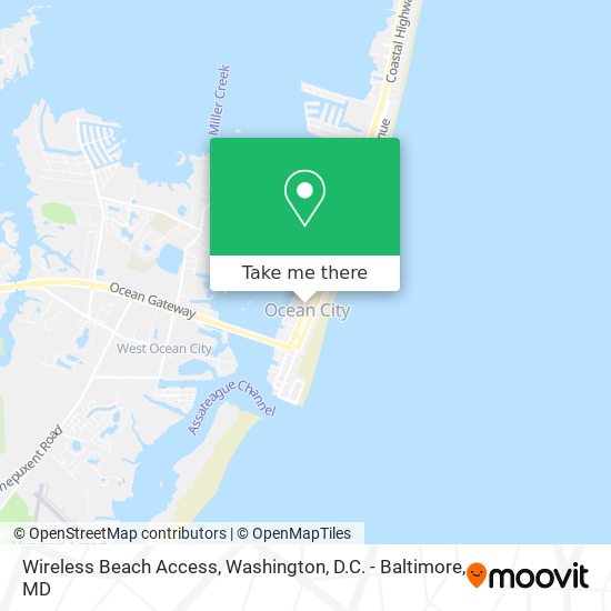 Wireless Beach Access map