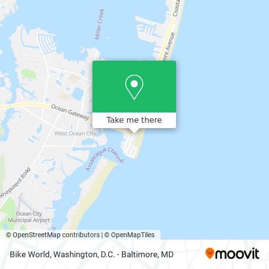 Bike World map