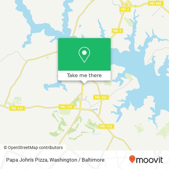 Mapa de Papa John's Pizza, 3147 Solomons Island Rd