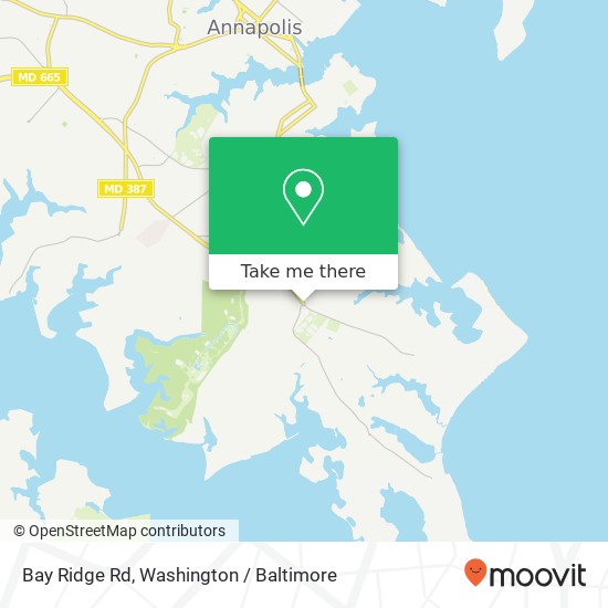 Bay Ridge Rd, Annapolis (HIGHLAND BCH), MD 21403 map