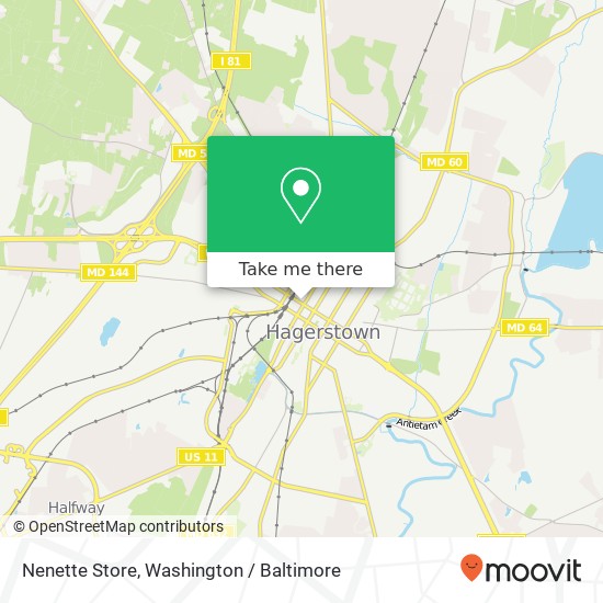 Mapa de Nenette Store, 216 W Franklin St