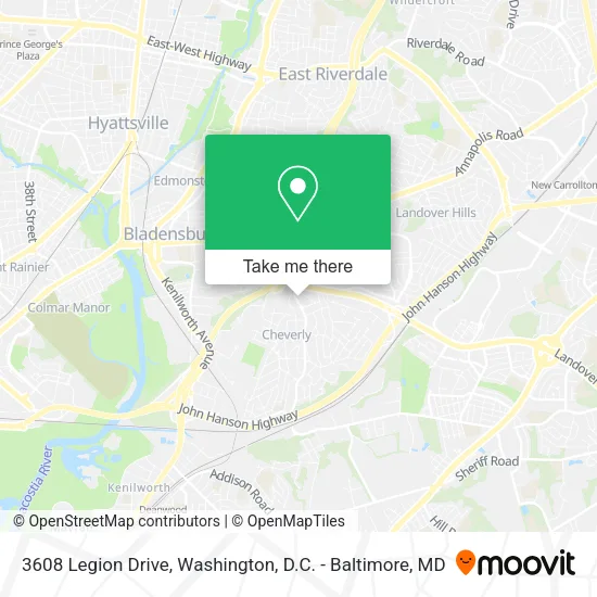 Mapa de 3608 Legion Drive