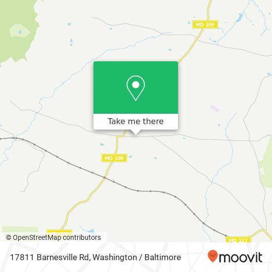 Mapa de 17811 Barnesville Rd, Barnesville, MD 20838