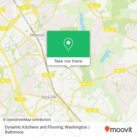 Mapa de Dynamic Kitchens and Flooring, 1029 E Gude Dr