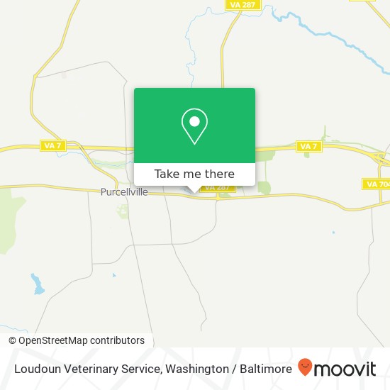 Mapa de Loudoun Veterinary Service, 1043 E Main St