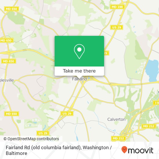 Mapa de Fairland Rd (old columbia fairland), Silver Spring, MD 20904