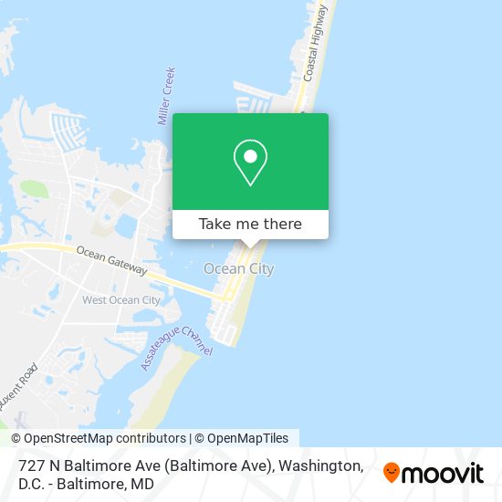 727 N Baltimore Ave map