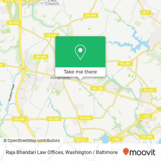 Raja Bhandari Law Offices, 6926 Little River Tpke map