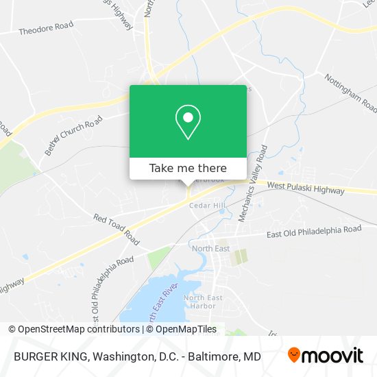 BURGER KING map